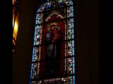 [Cliquez pour agrandir : 74 Kio] Santa Fe - The Loretto chapel: stained glass window.