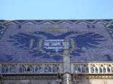 [Cliquez pour agrandir : 86 Kio] Autriche : Vienne - La cathédrale Saint-Étienne : l'emblème de l'Empire d'Autriche-Hongrie.