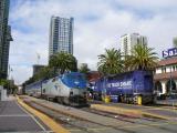 [Cliquez pour agrandir : 107 Kio] San Diego - The station: trains.