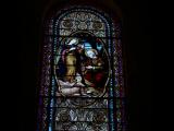 [Cliquez pour agrandir : 99 Kio] Saint-André-de-Cubzac - L'église Saint-André-du-Nom-de-Dieu : vitrail de Saint Joachim.