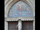 [Cliquez pour agrandir : 91 Kio] Carpentras - La cathédrale Saint-Siffrein : le portail Sud : détail.