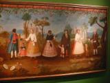 [Cliquez pour agrandir : 135 Kio] Monterrey - Le musée d'histoire mexicaine : tableau représentant les castes de la période coloniale.