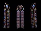 [Cliquez pour agrandir : 98 Kio] Marcq-en-Barœul - L'église Saint-Vincent : vitraux du chœur.