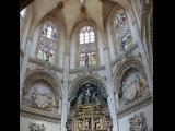 [Cliquez pour agrandir : 133 Kio] Burgos - La cathédrale : plafond sculpté d'une chapelle.