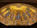 [Cliquez pour agrandir : 123 Kio] Rome - La basilique Saint-Paul-Hors-les-Murs : le chœur : la voûte.
