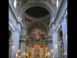 [Cliquez pour agrandir : 116 Kio] Rome - L'église Saint-Ignace : la nef et le chœur.