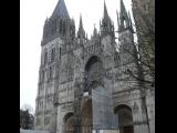 [Cliquez pour agrandir : 108 Kio] Rouen - La cathédrale Notre-Dame : la façade : vue générale.