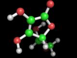 [Cliquez pour agrandir : 43 Kio] Chimie - Molécule de vitamine C.