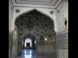 [Cliquez pour agrandir : 143 Kio] Jaipur - Le fort d'Amber : le hall des audiences privées (Diwan-i-Khas).