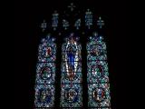 [Cliquez pour agrandir : 106 Kio] San Francisco - Saint Dominic's church: stained glass window.