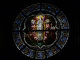 [Cliquez pour agrandir : 84 Kio] Phoenix - Saint-Mary's basilica: stained glass window representing Virgin Mary.