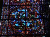 [Cliquez pour agrandir : 184 Kio] Auxerre - La cathédrale Saint-Étienne : vitrail : détail.