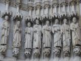 [Cliquez pour agrandir : 108 Kio] Amiens - La cathédrale : le portail central : détail.
