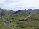 [Cliquez pour agrandir : 96 Kio] Orthez - Le pic du Midi d'Ossau : vallée en perspective.