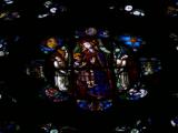 [Cliquez pour agrandir : 53 Kio] Bordeaux - La cathédrale Saint-André : vitrail : détail.
