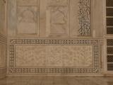 [Cliquez pour agrandir : 128 Kio] Agra - Le Taj Mahal : détail des décorations.