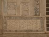 [Cliquez pour agrandir : 128 Kio] Agra - Le Taj Mahal : détail des décorations.