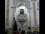 [Cliquez pour agrandir : 94 Kio] Rio de Janeiro - L'église Sainte-Croix-des-Militaires : chaire.