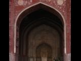 [Cliquez pour agrandir : 119 Kio] Agra - Le Taj Mahal : la mosquée : détail.