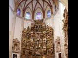 [Cliquez pour agrandir : 124 Kio] Madrid - La chapelle de la Communauté de l'Agneau : l'intérieur : retable.