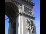[Cliquez pour agrandir : 84 Kio] Paris - L'Arc de Triomphe : détail.