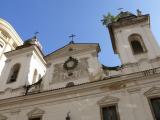 [Cliquez pour agrandir : 77 Kio] Rio de Janeiro - L'église Notre-Dame-du-Rosaire-et-Saint-Benoît : la façade : détail.
