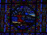 [Cliquez pour agrandir : 134 Kio] San Francisco - Saint Vincent-de-Paul's church: stained glass window representing Jonas.