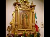 [Cliquez pour agrandir : 97 Kio] Los Angeles - The church of Nuestra Señora Reina de Los Angeles: painting of Our Lady of Guadalupe.