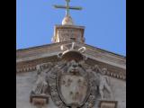 [Cliquez pour agrandir : 65 Kio] Rome - L'église Saint-Louis-des-Français : la façade : détail.