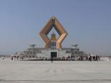 [Cliquez pour agrandir : 45 Kio] Famen - Le nouveau complexe : la pagode moderne vue de l'extérieur.