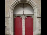 [Cliquez pour agrandir : 97 Kio] Bruges - La cathédrale du Saint-Sauveur : porte du transept.