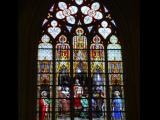 [Cliquez pour agrandir : 123 Kio] Bruxelles - La cathédrale Saints-Michel-et-Gudule : vitrail.