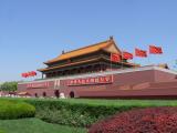 [Cliquez pour agrandir : 92 Kio] Pékin - La porte Tian'anmen de la Cité interdite.