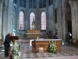 [Cliquez pour agrandir : 116 Kio] Chalon-sur-Saône - La cathédrale Saint-Vincent : la façade : le chœur.