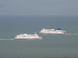 [Cliquez pour agrandir : 36 Kio] Nord-Pas-de-Calais - Ferries au Sud du Cap Blanc-Nez.