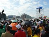 [Cliquez pour agrandir : 91 Kio] Rio de Janeiro - La plage de Copacabana lors des JMJ-2013.