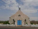 [Cliquez pour agrandir : 58 Kio] Zia Pueblo - The church of San Ysidro: general view.