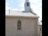 [Cliquez pour agrandir : 70 Kio] Zia Pueblo - The church of San Ysidro: side view.