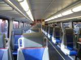 [Cliquez pour agrandir : 85 Kio] San Francisco - The Caltrain: the inside.