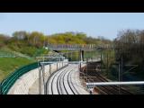 [Cliquez pour agrandir : 123 Kio] La Courneuve - Le parc Georges-Valbon : voies ferrées traversant le parc.