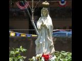 [Cliquez pour agrandir : 108 Kio] Albuquerque - The church of San Felipe de Neri: statue of Virgin Mary.