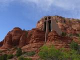 [Cliquez pour agrandir : 90 Kio] Sedona - The chapel of the Holy Cross: general view.