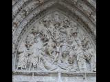 [Cliquez pour agrandir : 127 Kio] Rouen - La cathédrale Notre-Dame : la façade : le typan du portail central.