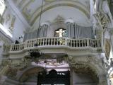 [Cliquez pour agrandir : 103 Kio] Rio de Janeiro - L'église Sainte-Croix-des-Militaires : la tribune et l'orgue.
