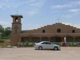 [Cliquez pour agrandir : 61 Kio] Peñasco - The church of San Antonio: front view.