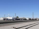 [Cliquez pour agrandir : 72 Kio] Las Cruces - The old station: wagons.