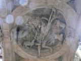 [Cliquez pour agrandir : 85 Kio] Rouen - Le Gros-horloge : bas-relief de la voûte : le Christ Bon Pasteur.
