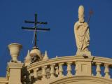 [Cliquez pour agrandir : 66 Kio] Hermosillo - La cathédrale Notre-Dame-de-l'Assomption : la façade : détail.