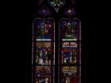 [Cliquez pour agrandir : 101 Kio] Sarlat-la-Canéda - La cathédrale Saint-Sacerdos : vitrail.