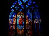 [Cliquez pour agrandir : 98 Kio] Lyon - L'église Saint-Bonaventure : vitrail représentant l'Ascension.